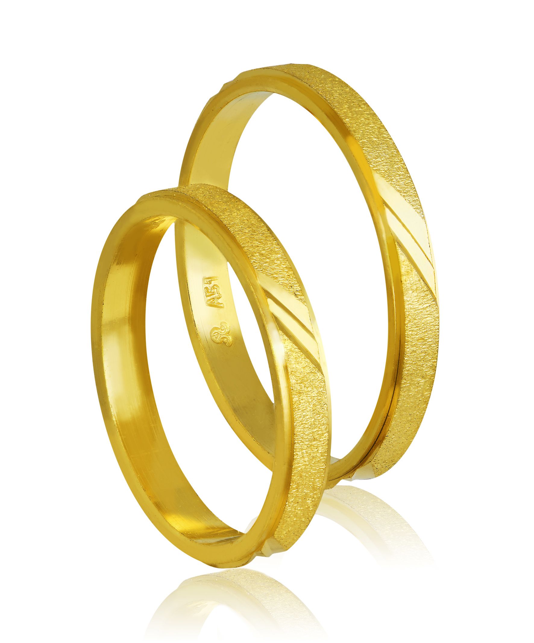 Golden wedding rings 3mm (code 403)